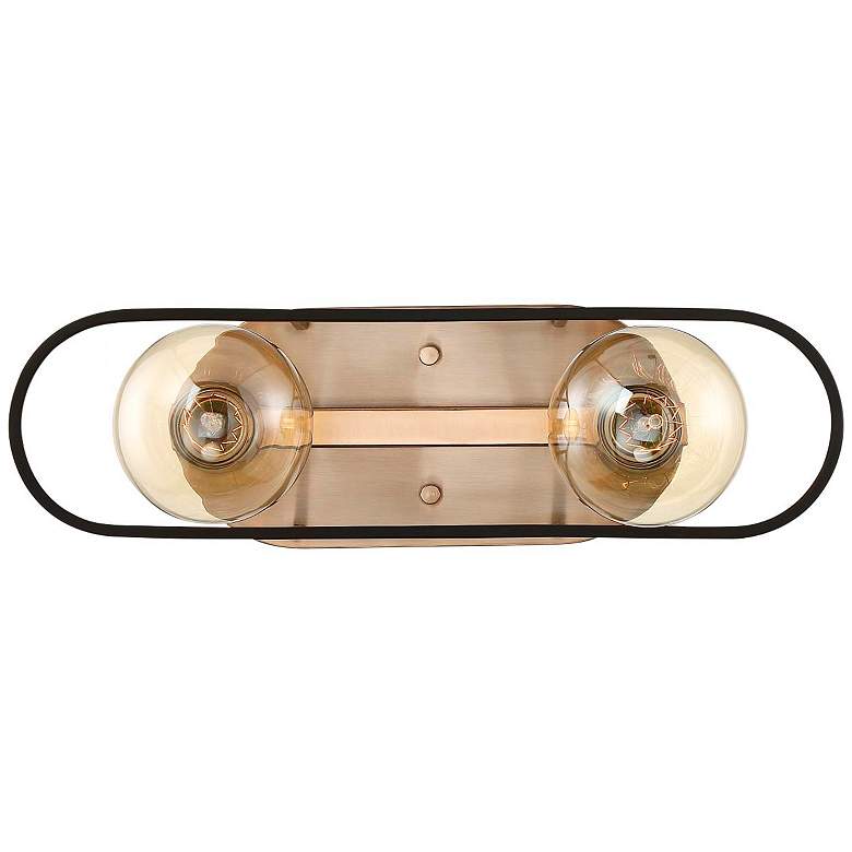 Image 4 Chassis; 2 Light; Vanity; Copper Brushed Brass Finish w/ Matte Black Frame more views