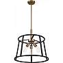 4_Chassis; 3 Light; Pendant; Copper Brushed Brass Finish w/ Matte Black Frame more views