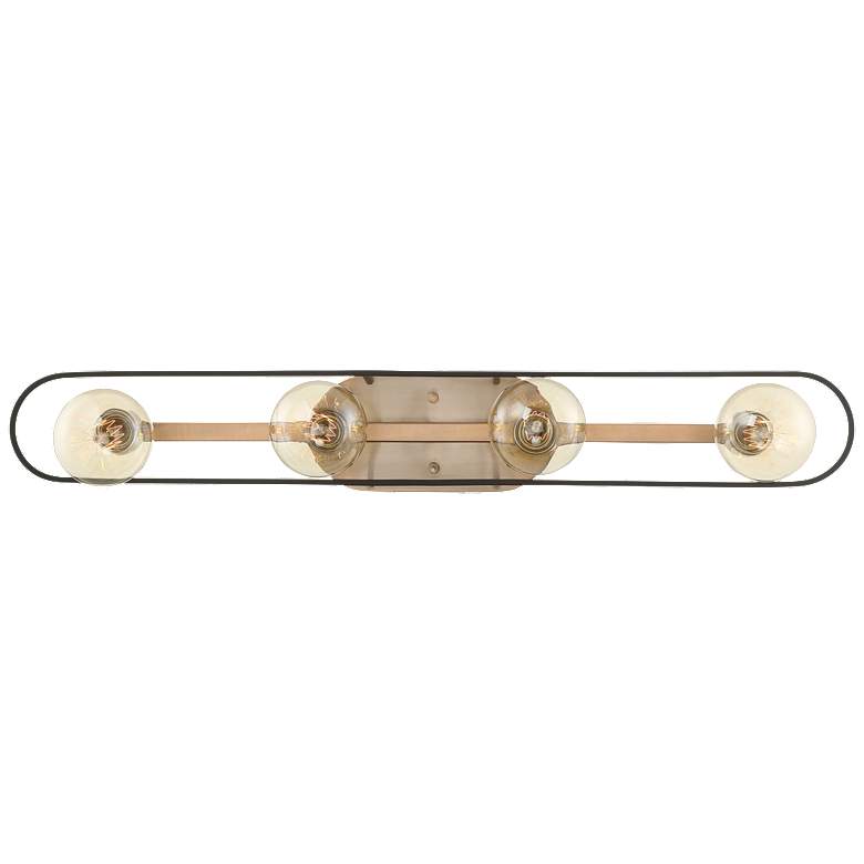 Image 1 Chassis; 4 Light; Vanity; Copper Brushed Brass Finish w/ Matte Black Frame