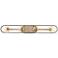 Chassis; 4 Light; Vanity; Copper Brushed Brass Finish w/ Matte Black Frame