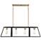 Chassis; 4Light; Island Pendant; Copper Brushed Brass Finish w/ Matte Black