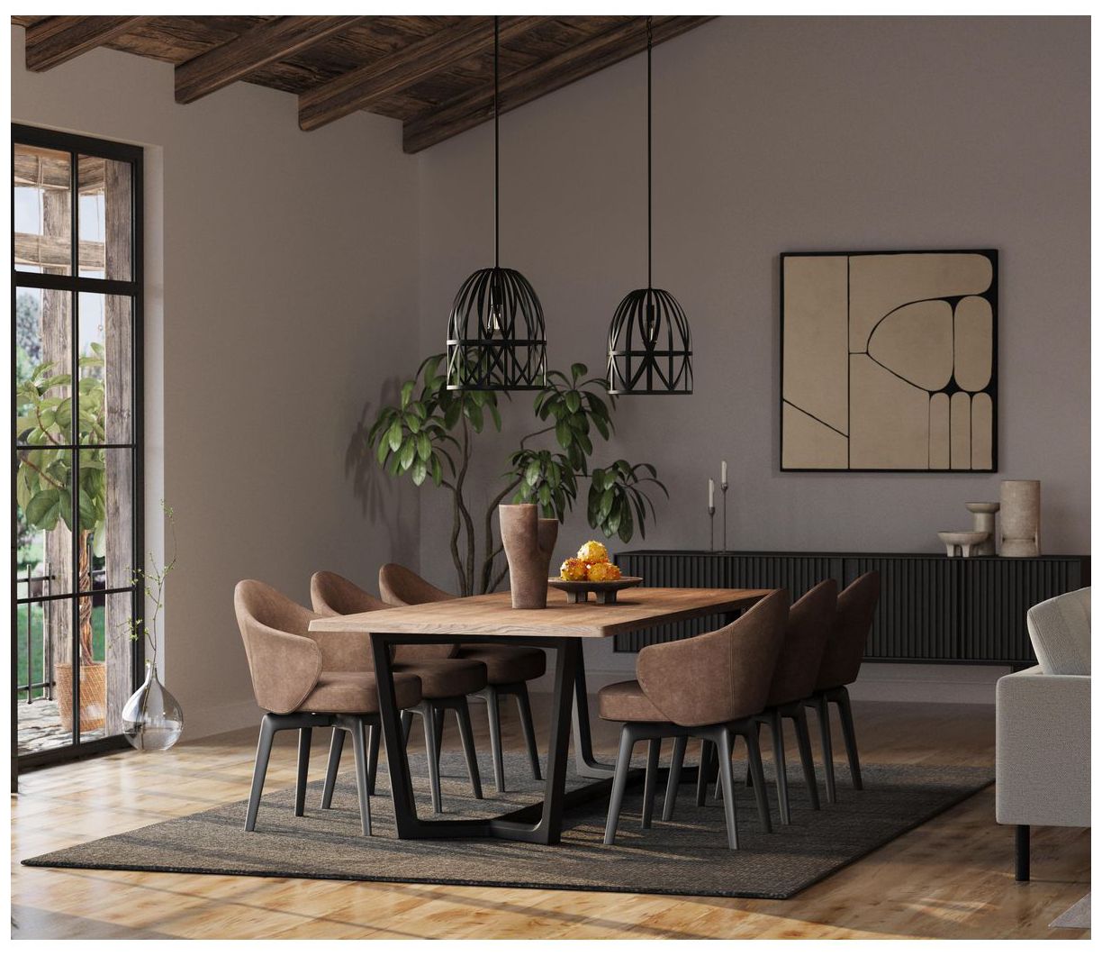 Thumbnail2 of Chastain Collection One-Light Basket Pendant Light more views