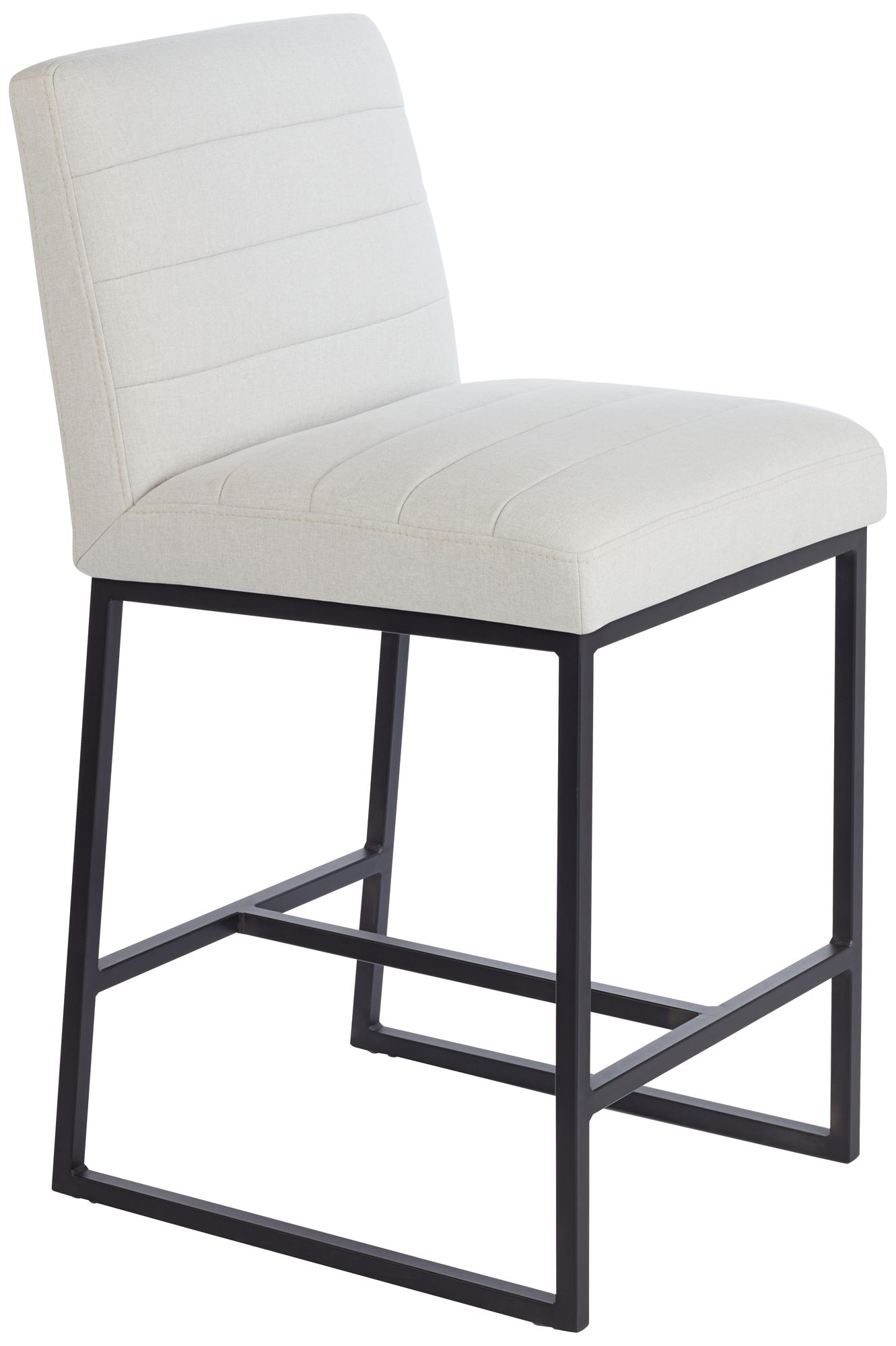 Chastain Off-White 26" Seat Height Upholstered Counter Stool Set of 2