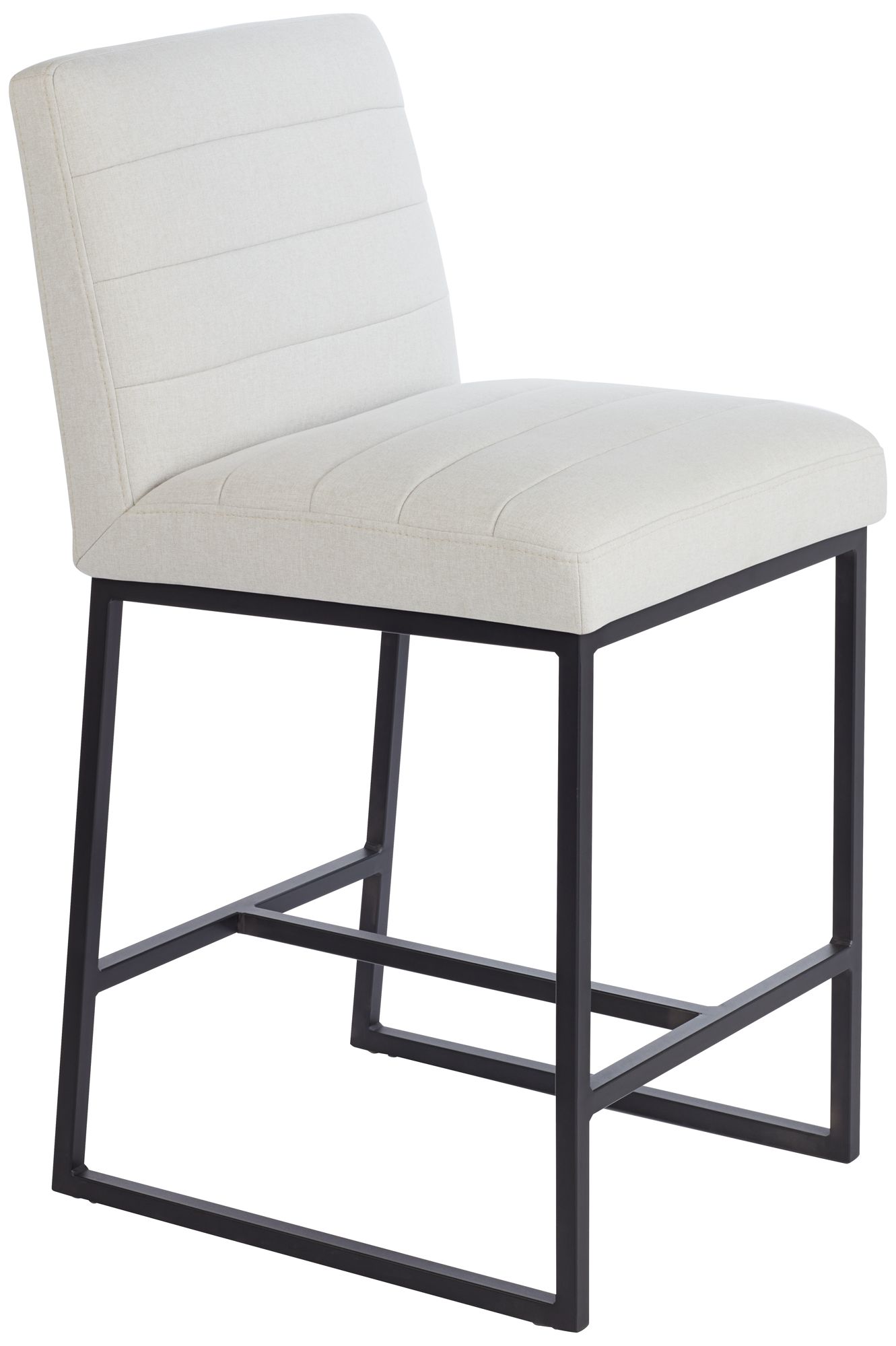 Image 7 Chastain Off-White 26" Seat Height Upholstered Counter Stool more views