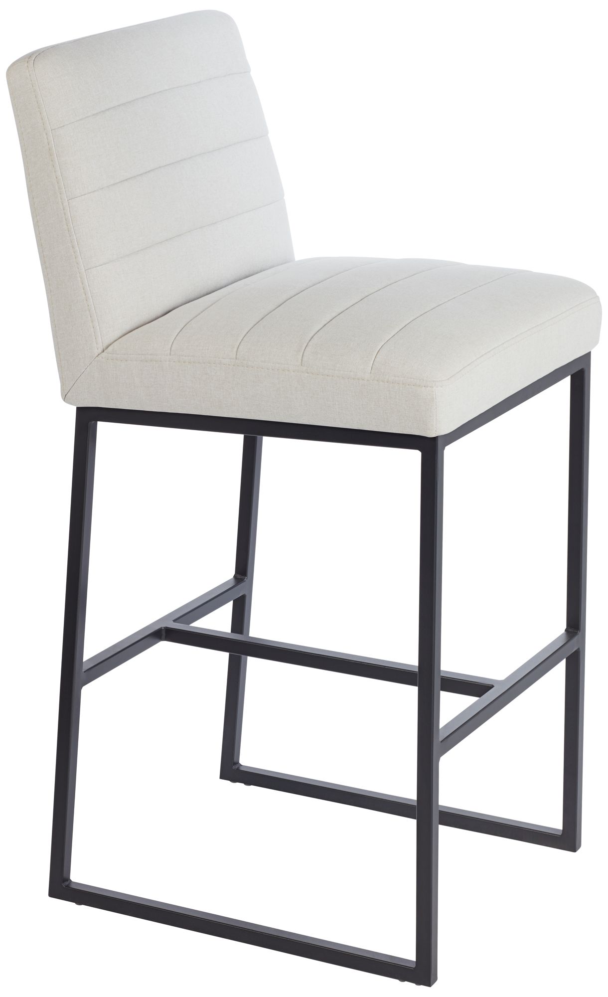 Image 7 Chastain Off-White 30" Seat Height Upholstered Barstool more views