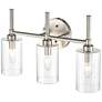 3_Chastine 19" Wide Brushed Nickel 3-Light Bath Light more views
