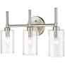 5_Chastine 19" Wide Brushed Nickel 3-Light Bath Light more views
