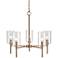 Chastine 22" Wide Modern Gold 5-Light Chandelier