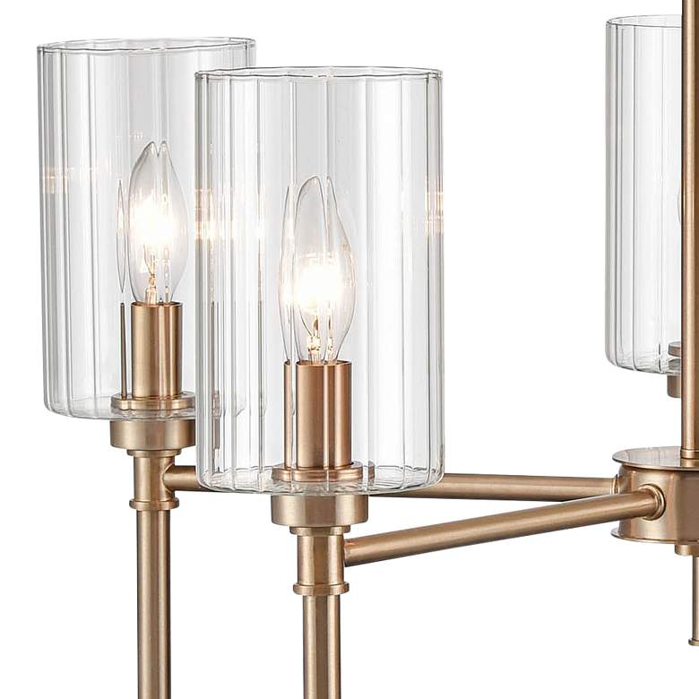 Image 2 Chastine 22" Wide Modern Gold 5-Light Chandelier more views