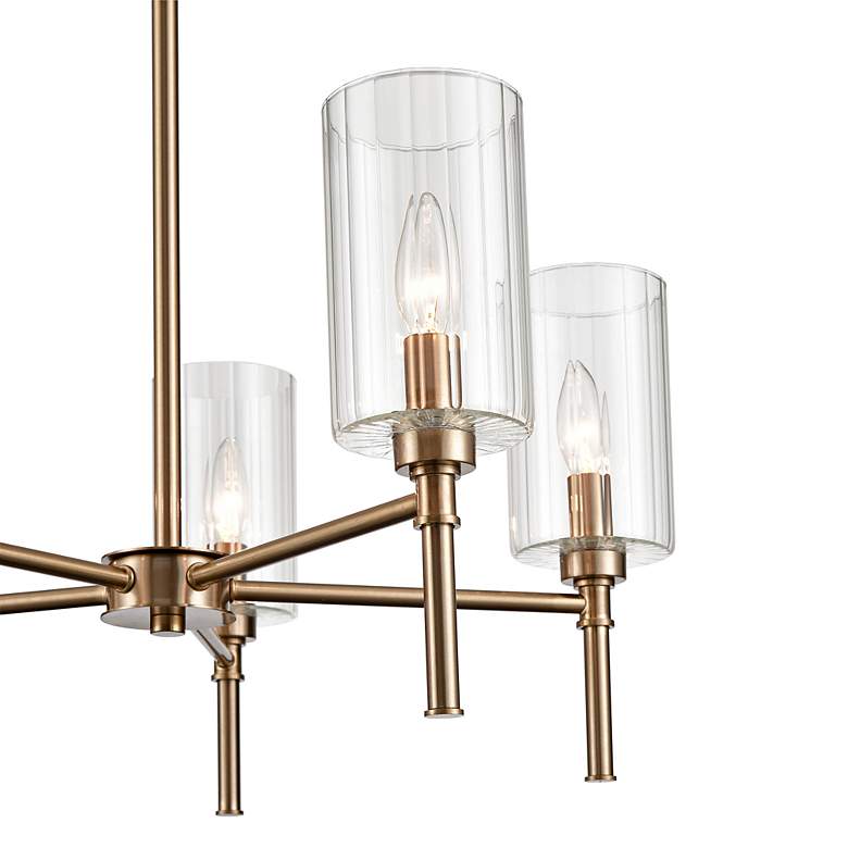 Image 3 Chastine 22" Wide Modern Gold 5-Light Chandelier more views