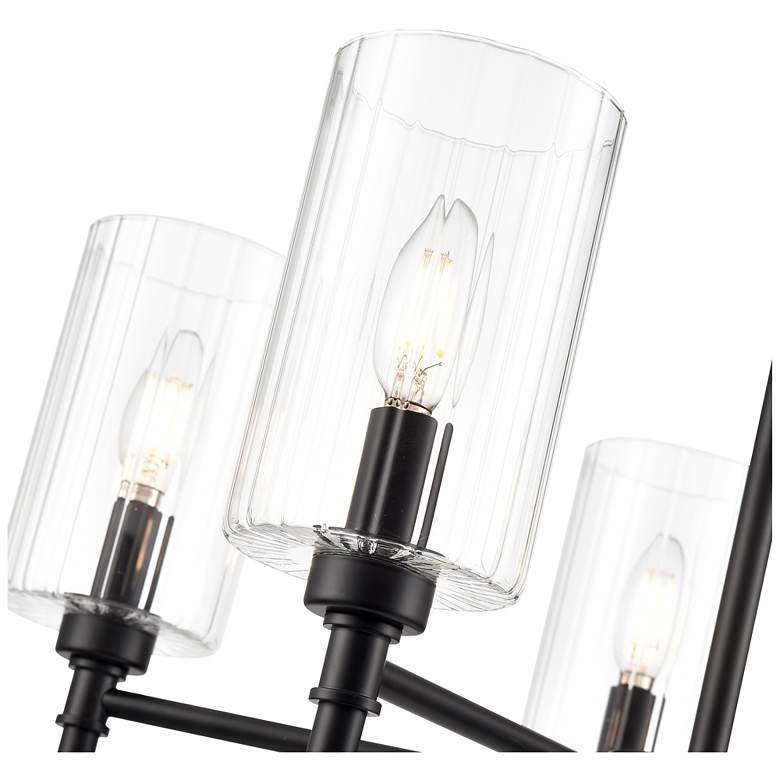 Image 4 Chastine 24" Wide 5-Light Chandelier in Matte Black more views