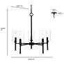 7_Chastine 24" Wide 5-Light Chandelier in Matte Black more views