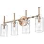 3_Chastine 25 1/2" Wide Modern Gold 4-Light Bath Light more views