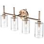 4_Chastine 25 1/2" Wide Modern Gold 4-Light Bath Light more views