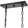 6_Chastine 36" Wide Matte Black 5-Light Linear Chandelier more views