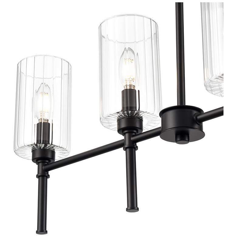 Image 3 Chastine 36" Wide 5-Light Island in Matte Black more views