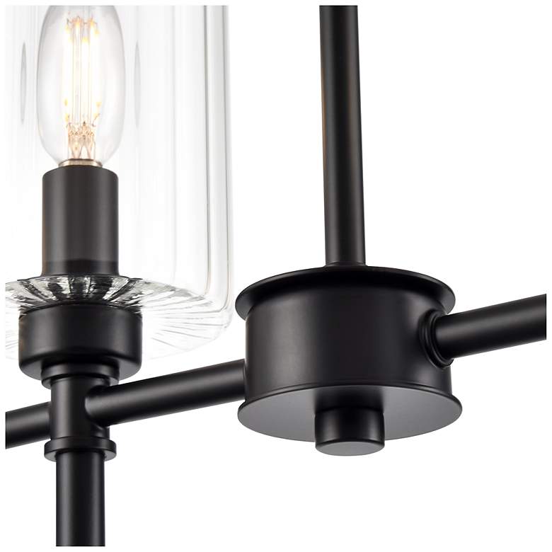 Image 4 Chastine 36" Wide 5-Light Island in Matte Black more views