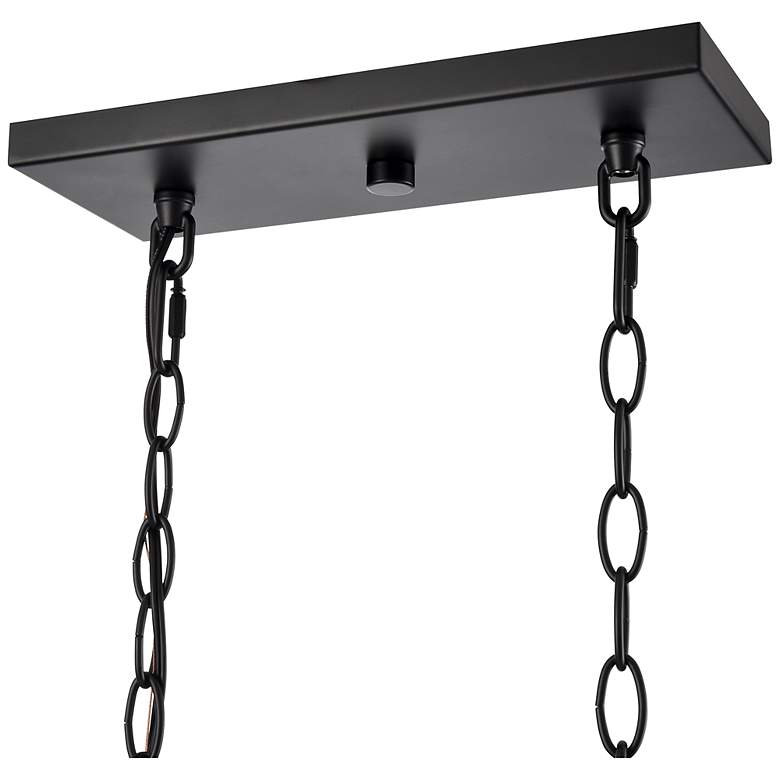 Image 6 Chastine 36" Wide 5-Light Island in Matte Black more views