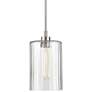 1_Chastine 8" Wide Brushed Nickel Mini Pendant