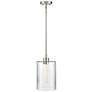 4_Chastine 8" Wide Brushed Nickel Mini Pendant more views