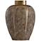 Chateau 17" High Hammered Textured Gold Decorative Vase
