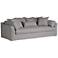 Chateau 98 3/4" Wide Slate Gray Fabric Slipcover Sofa