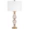 Chateau Ariel Pink Coral Glass Table Lamp by Kathy Ireland