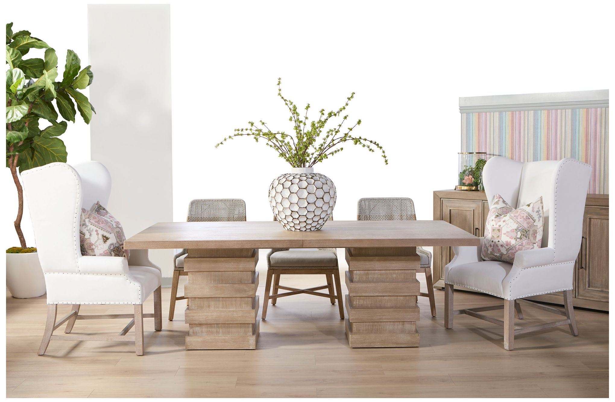 Chateau Arm Chair, LiveSmart Peyton-Pearl, Natural Gray Ash