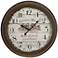 Chateau Grand 23" Round Metal Wall Clock