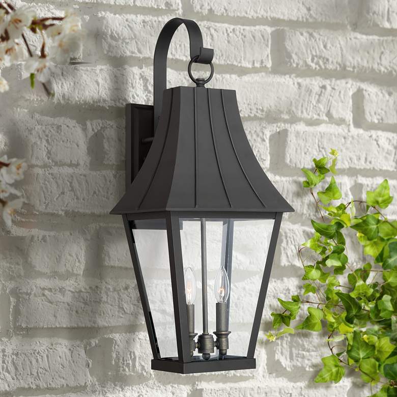 Image 1 Chateau Grande 24 1/4" High Coal Outdoor Wall Light