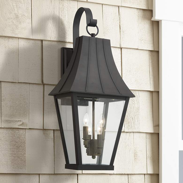Image 1 Chateau Grande 28" High Coal Outdoor Wall Light