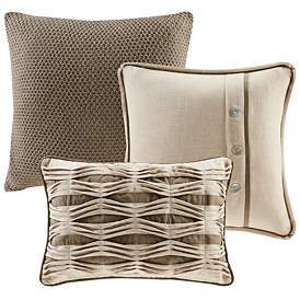 Image3 of Chateau Linen 8-Piece Queen Comforter Set more views