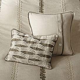Image4 of Chateau Linen 8-Piece Queen Comforter Set more views