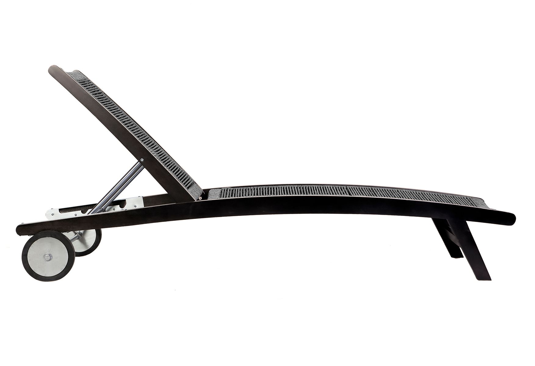 Image 3 Chateau Outdoor Patio Adjustable Chaise Lounge Chair in Eucalyptus Wood more views