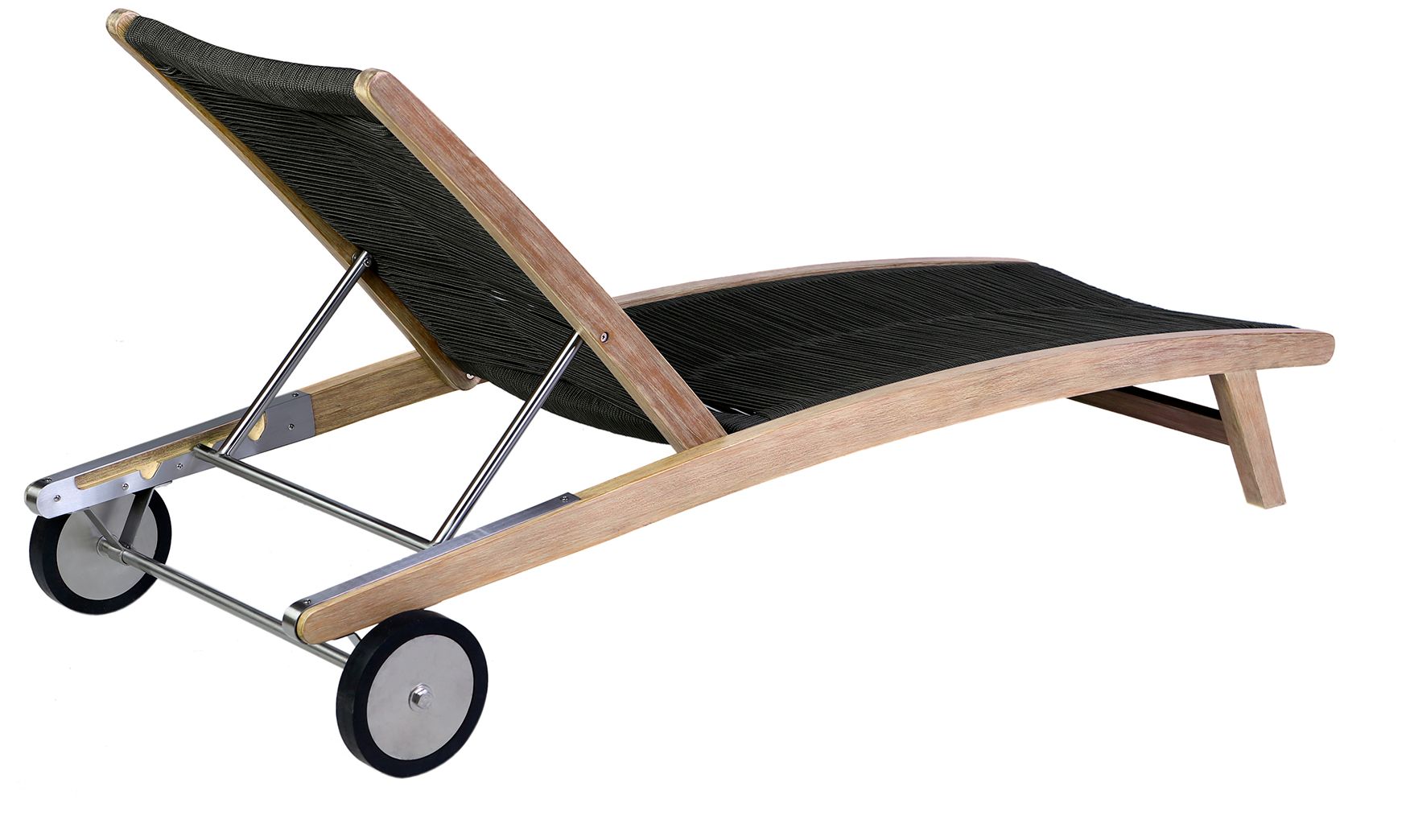 Image 5 Chateau Outdoor Patio Adjustable Chaise Lounge Chair in Eucalyptus Wood more views