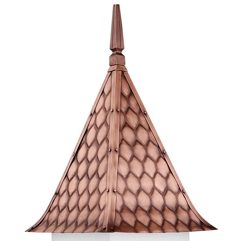 Chateau Pure Copper Diamond Pattern Roof Bird House more views