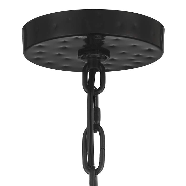 Chateau Vieux 26&quot;W Gloss Black Crystal 5-Light Chandelier more views