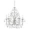 Chateau Vieux Collection Antique White Five Light Chandelier