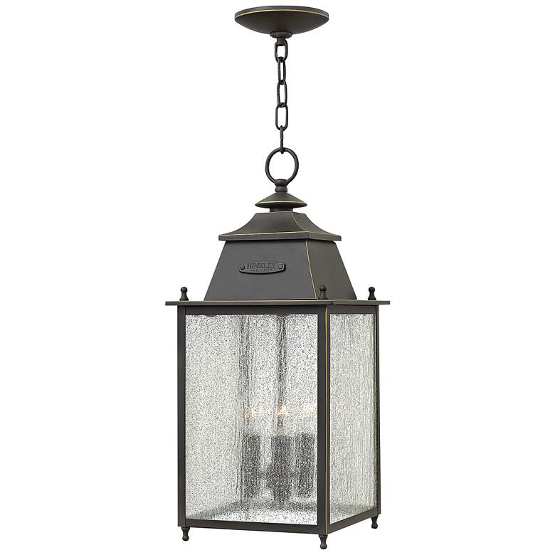 Image 1 Chatfield 9 inch Wide Oil Rubbed Bronze Outdoor Hanging Light