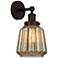 Chatham 10" High Rubbed Bronze Mercury Glass Wall Sconce