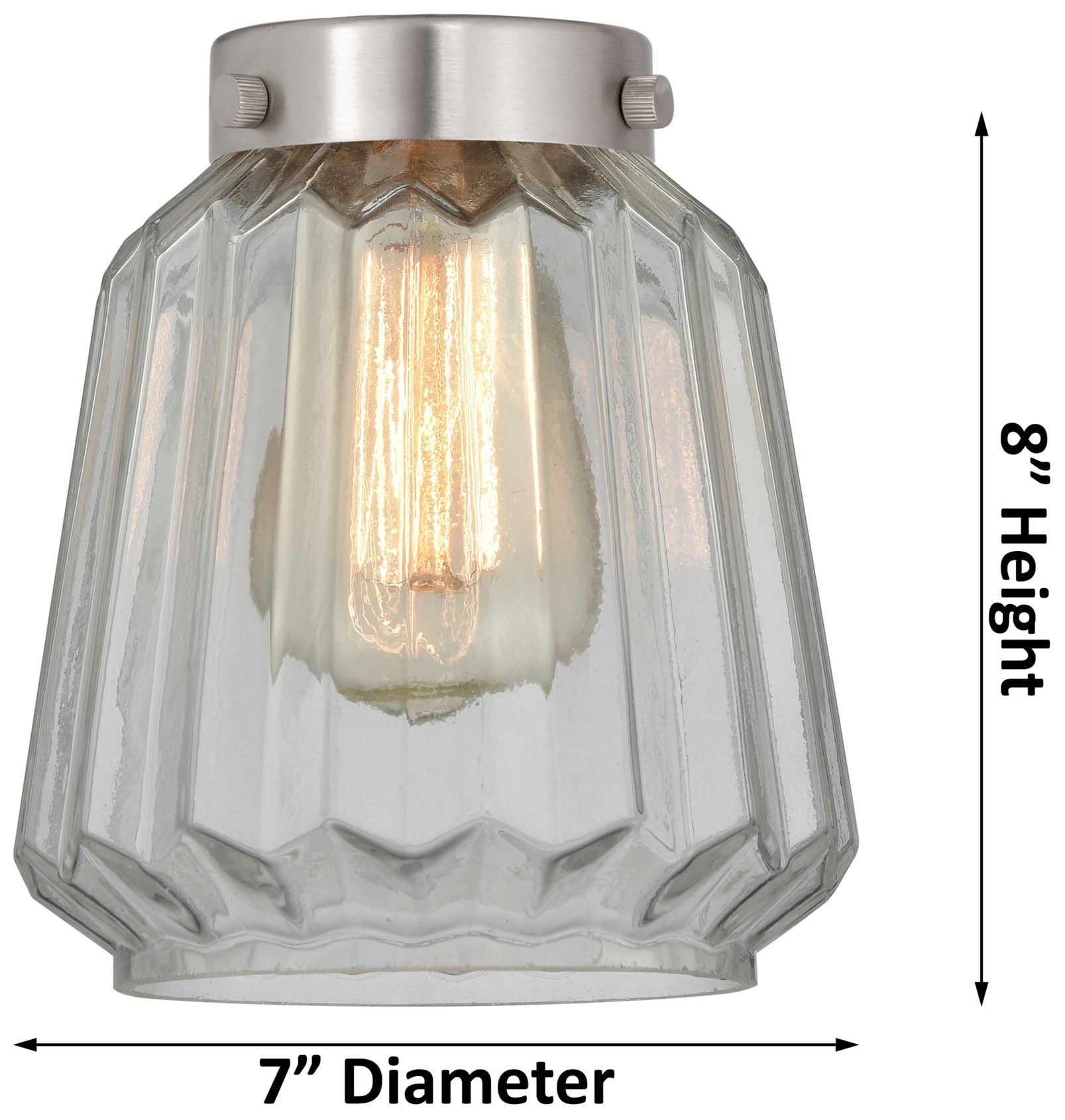 Image 6 Chatham 12" High Brushed Brass Sconce w/ Clear Shade more views