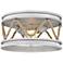 Chatham 14" Wide Gray Driftwood 2-Light Ceiling Light