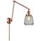 Chatham 30" High Copper Double Extension Swing Arm w/ Clear Shade