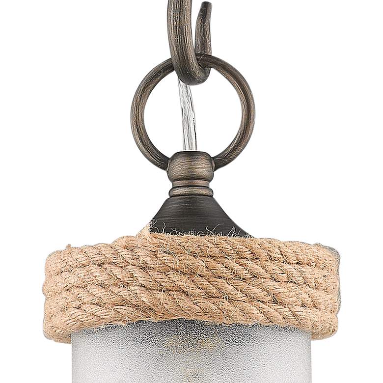 Image 2 Chatham 5" Wide Gunmetal Bronze Mini Pendant more views