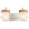 Chatham 7 3/4" High Natural White 2-Light Wall Sconce