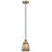 Chatham 7" Antique Brass Mini Pendant w/ Mercury Shade