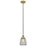 Chatham 7" Brushed Brass Mini Pendant w/ Clear Shade