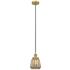 Chatham 7" Brushed Brass Mini Pendant w/ Mercury Shade