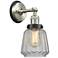 Chatham 7" Brushed Satin Nickel Sconce w/ Clear Shade