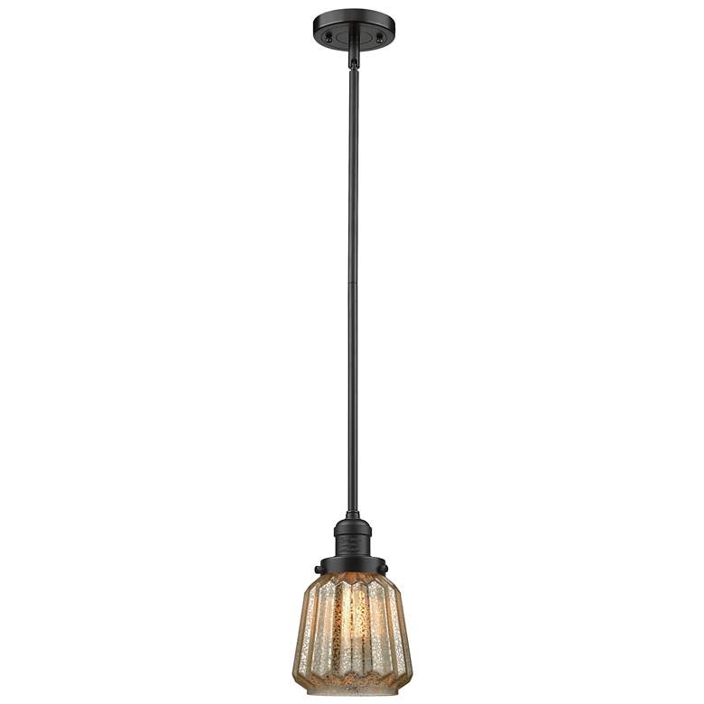 Image 1 Chatham 7" Wide Oil-Rubbed Bronze Mini Pendant